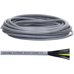 Lapp, Kabelleitung, 10 Meter 1119112 Ölflex Classic 110 PVC Steuerleitung 12x0,75 mm2 mit grün-gelben Schutzleiter (10 m)