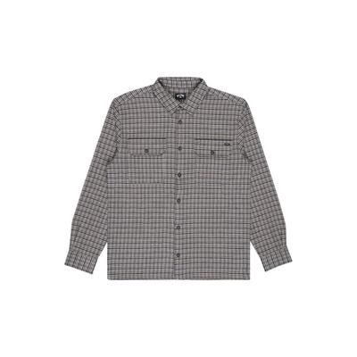 Langarmhemd BILLABONG "Offshore Flannel", Herren, Gr. XL, grau (pale khaki), Obermaterial: 100% Baumwolle., Hemden
