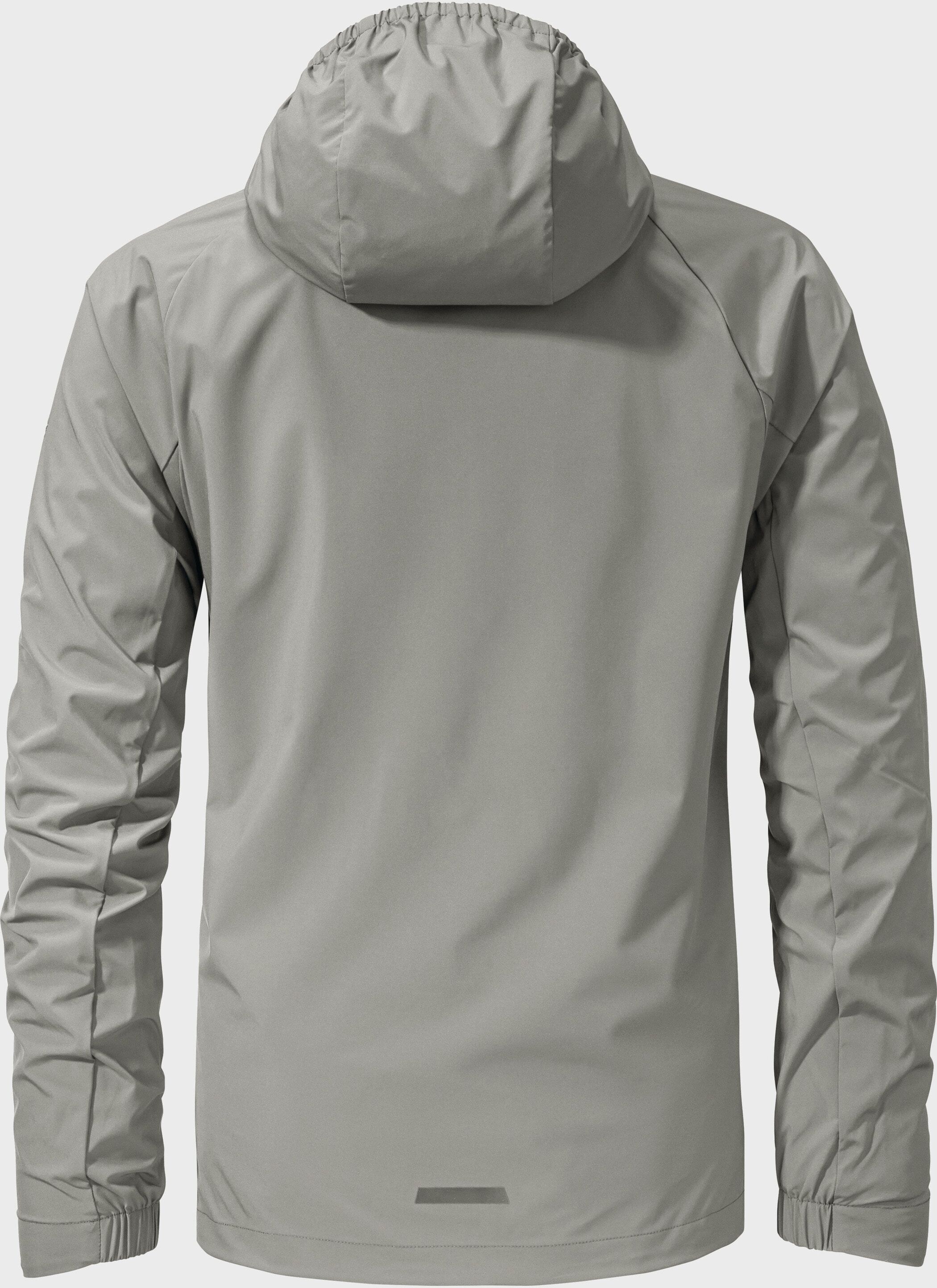 Outdoorjacke SCHÖFFEL "Jacket Graz M", Herren, Gr. 54, grau (9260, grau), Oberstoff : 90% Polyester 10% Elasthan (Coating: Polyurethan) Futter : 90% Polyester 10% Elasthan (Coating: Polyurethan), relaxed fit, hoch geschlossener Ausschnitt, Jacken Outdoorj