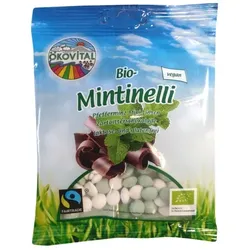 Ökovital Mintinelli Pfefferminze Zartbitterschokolade bio