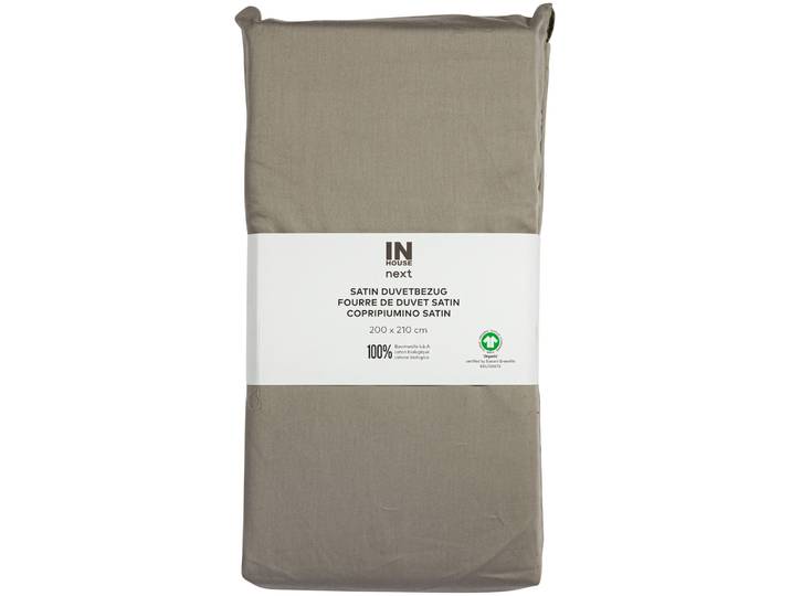 Inhouse Duvet Gots Satin 200x210 taupe