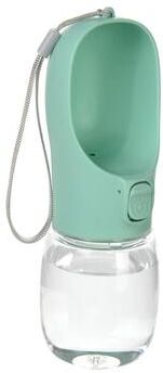 Uplift Essentials High Capacity Portable Dog Water Bottle Leakproof Outdoor Hydration System For Small To Large Breeds green 10 Oz