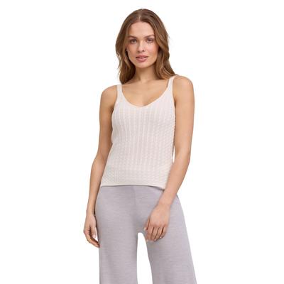 Tanktop FALKE "FALKE Tank Top", Damen, Gr. L, beige (off, weiß (2010)), Tops Tanktop