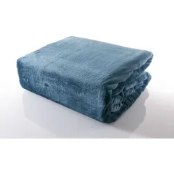Gözze Premium Memphis Decke marineblau 220 x 240 cm