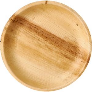 Papstar Einwegteller 87960 pure, Palmblatt, natur, Ø 23cm, 25 Stück