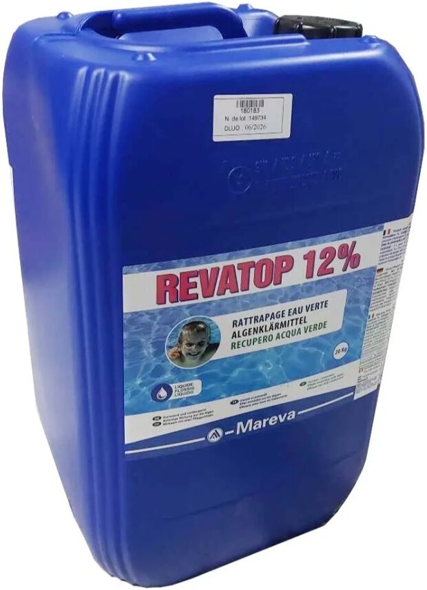 Traitement piscine Mareva REVATOP 20kg Anti-algues 12%