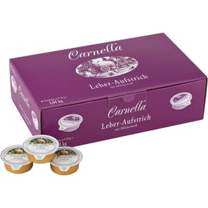Carnella Wurstkonserve Leber-Aufstrich mit Milcheiweiß, Schweinefleisch, je 24 g, 60 Stück