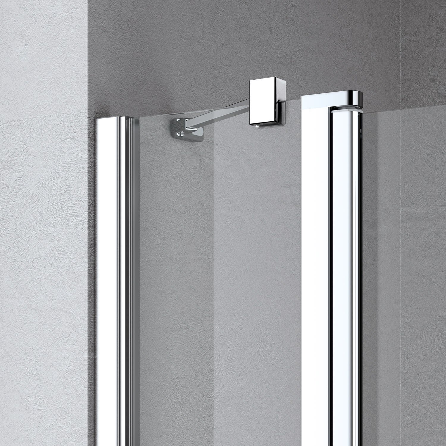 Kermi Liga U-Form Pendel Falttüren mit Festfeldern 90 x 90 cm