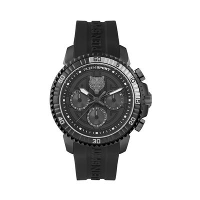Luxusuhr PLEIN SPORT "Powerlift", schwarz (1ss, stainlesssteel), Armbanduhren, Herren