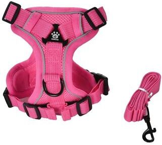 Uplifted Finds Aero Mesh Reflective Tactical Harness rose Red xl
