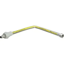 Gas-Steckschlauch G2023 Rp 1/2x1000mm, Edelstahl, Durchgang