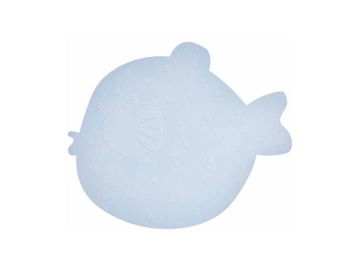 OYOY Petit tapis de bain Finn Bleu glacial
