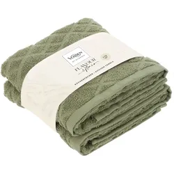 Vossen Küchentücher-Set Urban Grid matcha green, 2 Stück