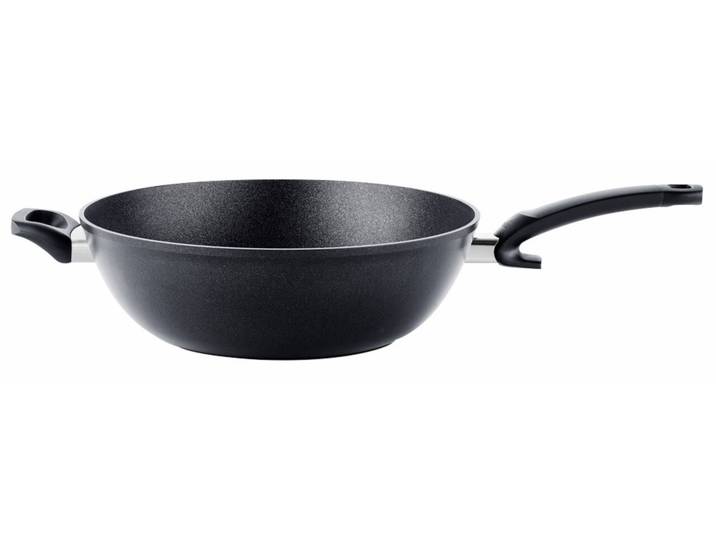 Fissler Wok 32 cm ADAMANT, schwarz, Aluminium
