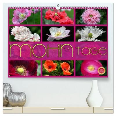 Mohn Tage (hochwertiger Premium Wandkalender 2026 DIN A2 quer), Kunstdruck in Hochglanz