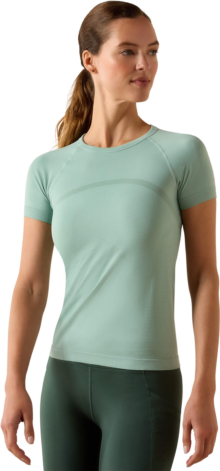 Women's Sustain Baselayer in Blue Surf, Size: XS by Ariat