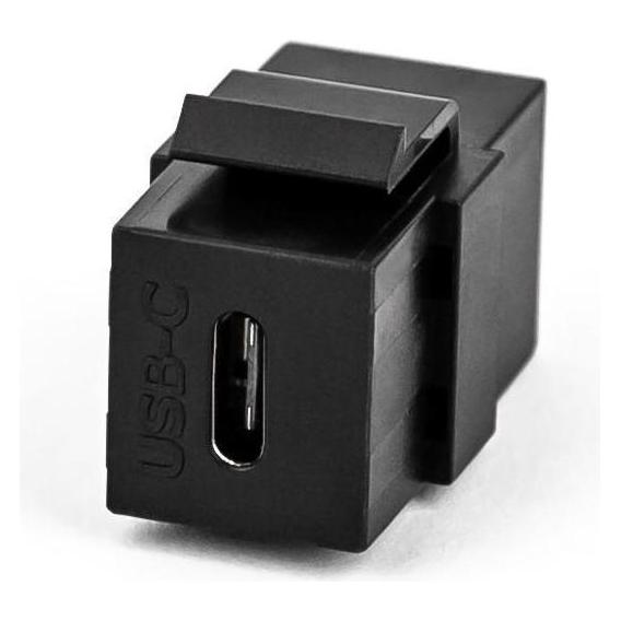 TecLines TKM003B USB-C 3.1 Keystone Modul 36W, schwarz (TKM003B)