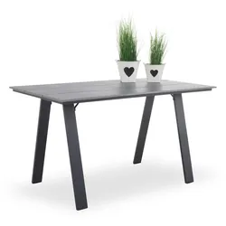 Gartentisch outdoor PRATO (BHT 135x75x76 cm) - grau - BHT 135x75x76 cm