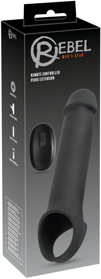 Rebel Manchon pénien extensible avec vibrations et télécommande