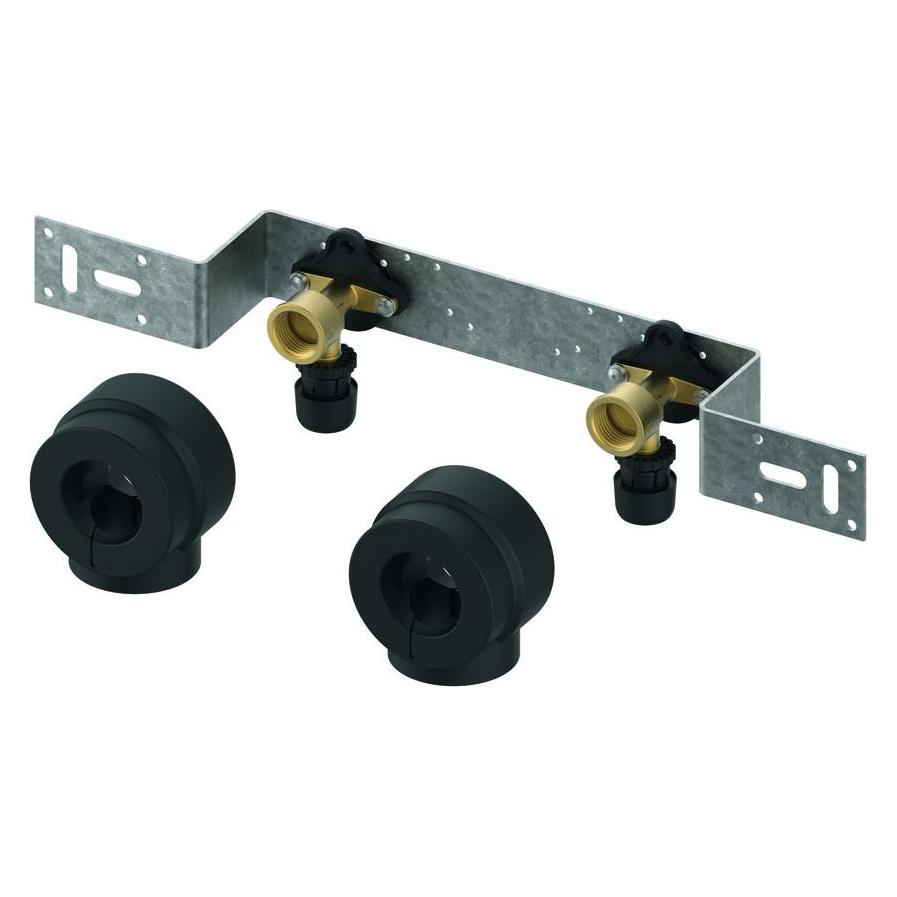TECE TECElogo-Ax Montageeinheit 150 mm mit Wandscheibe Dim. 16 x Rp 1/2", Si-Bronze (8804001)