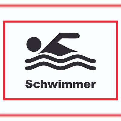 HB-Druck Schwimmer Schild A3 (297x420mm)