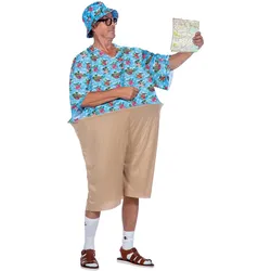 Metamorph Südsee Tourist - Urlauber Kostüm Fasching Karneval (One Size)