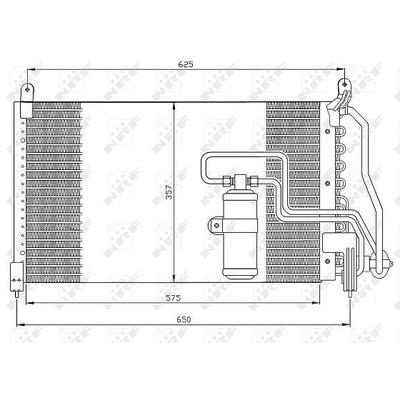 Nrf Kondensator 581x356 [Hersteller-Nr. 35134] für Vauxhall, Opel