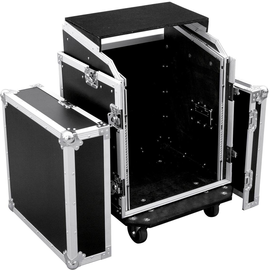 Roadinger Spezial-Kombi-Case Ls5 Laptop-Rack, 12he