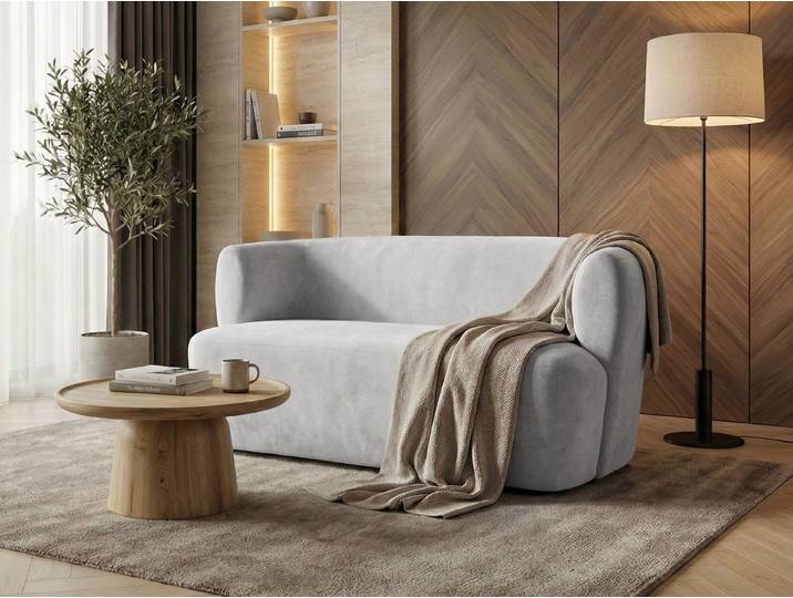 Beautysofa Sofa NORI 2-Sitzer Sofa Skandinavisches Minimalistisches Design, Modernes Lounge-Sofa, Perfekt für Wohnzimmer, Wartezimmer oder Empfangsbereich