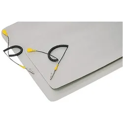 Prokits, Bodenschutzmatte, Antistatikmatte – PVC – 120 x 60 cm – mit Erdungsband (120 x 60 cm)