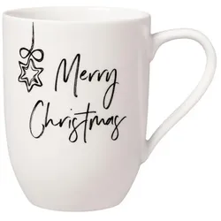 Villeroy & Boch, Tasse, Becher mit Henkel Merry Christmas Statement (290 ml, 1x)