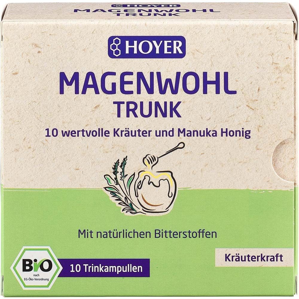 Hoyer Magenwohl-Trunk Bio 10x10 ml Trinkampullen