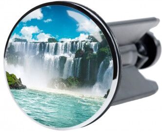 WCShop24 Waschbeckenstöpsel Wasserfall
