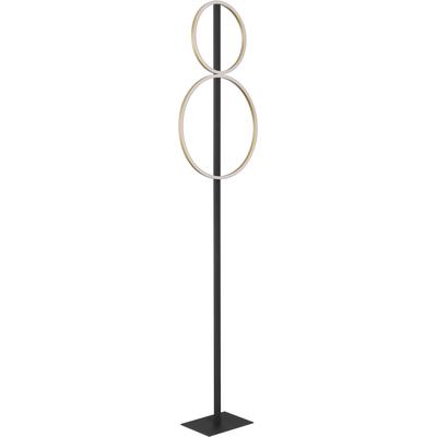 GLOBO LIGHTING LED Stehlampe "STEHLEUCHTE METALL SCHWARZ MATT, 1XLED", schwarz, 1 Stk., Leuchten, Stehleuchte/Wohnzimmer/Schlafzimmer/Flur, LED Stehlampe