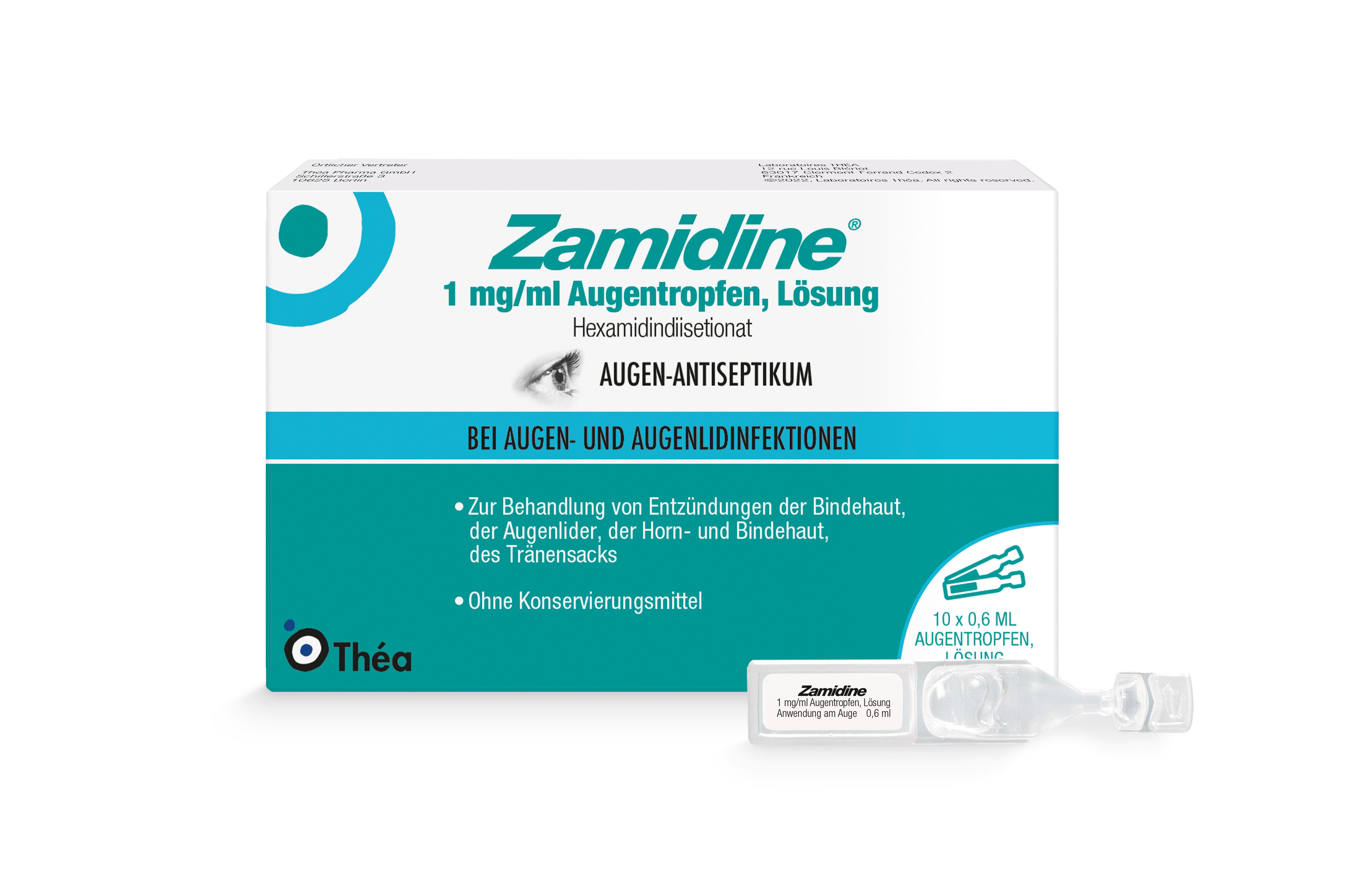 Zamidine 1 mg/ml Augentropfen Mehrdosenbehältnisse 10x0,6 ml