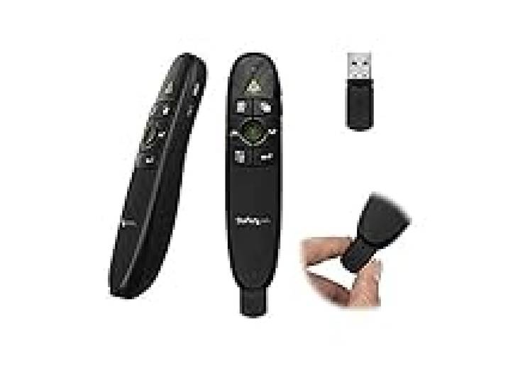 StarTech.com Télécommande de présentation sans fil avec pointeur laser vert - 27m - Zapette pour Mac / Windows (PRESREMOTEG)