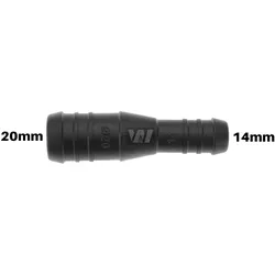 WamSter® I Schlauchverbinder Pipe Connector reduziert 20mm 14mm Durchmesser