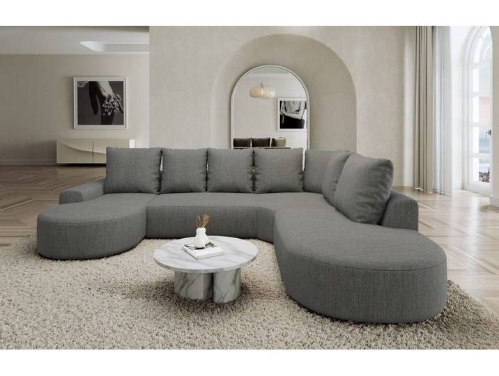 Wohnlandschaft Gomera Lounge U-Form aus Stoff