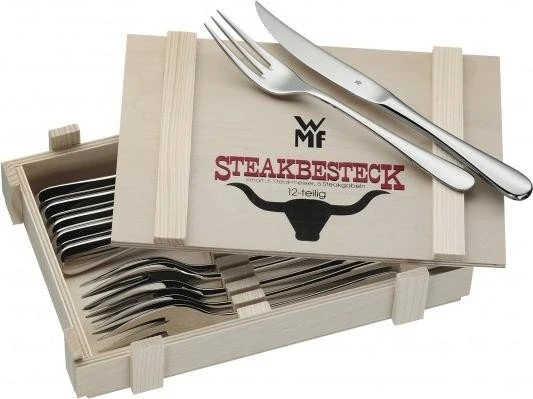 WMF Steak Set Steakbesteck 12-teilig 12.8023.9990, 12 Stk