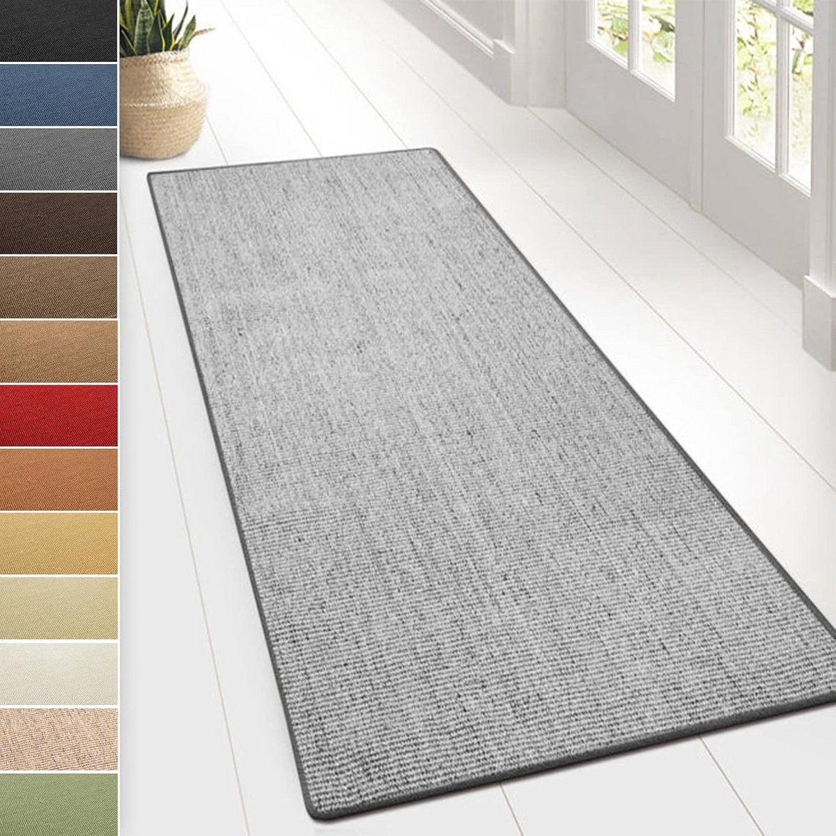 Sisal vloerkleed op maat - Duurzaam natuurvezel tapijt voor de hal of woonkamer