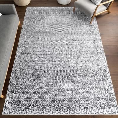 Nuloom Reya Transitional SplashGuard Machine Washable Area Rug