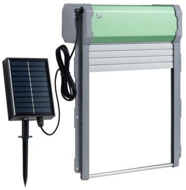 Costway Automatic Chicken Coop Door with Remote Control and Light Sensor Timer