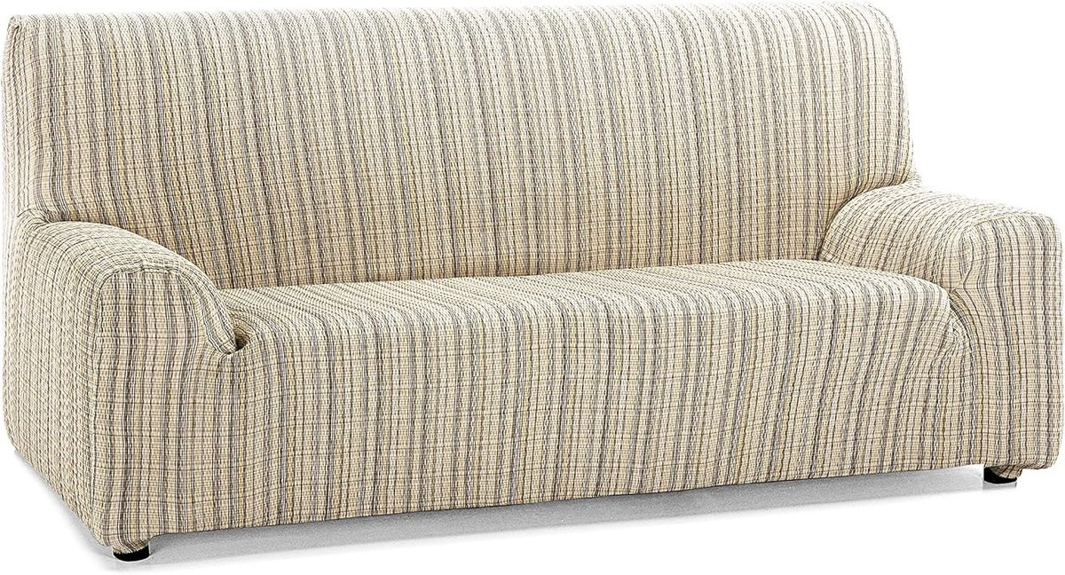 Beige Bankhoes Meubelbeschermer met Elastisch Design voor Banken, 120-190 cm