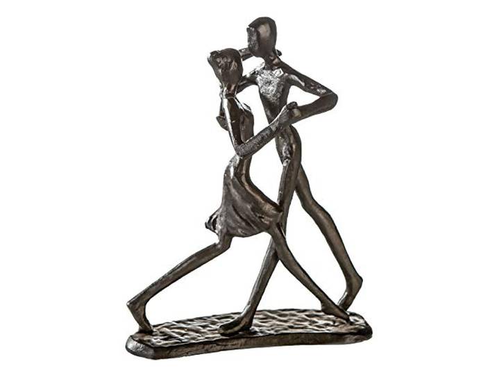 Casablanca Skulptur Dancing, Deko Figur Braun, Metall Statue Wohnzimmer, Büro Dekoration H. 17 cm x B. 13 cm - Moderne Skulpturen, Metallfiguren, Liebe u. Couple Hochzeit
