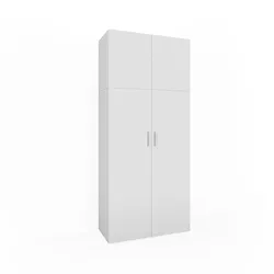 Vicco Schrank Ingo weiß - 2 Türen Universal Mehrzweckschrank Putzschrchrank