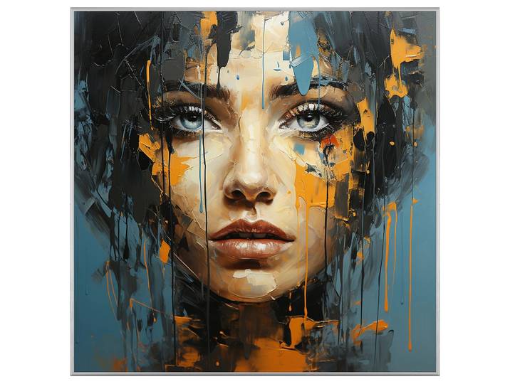 Bild mit Rahmen Blue Eye Girl image LAND