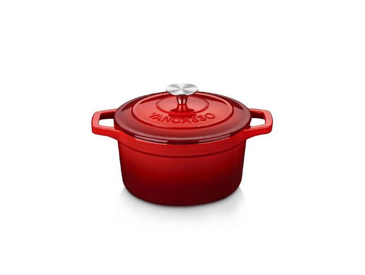 LuxusKollektion Bräter Gusseisen Topf Brot Backen Ø20cm Rot