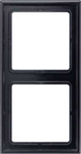 Jung 2fach Rahmen Abdeckung Schwarz LS982SW 1St.