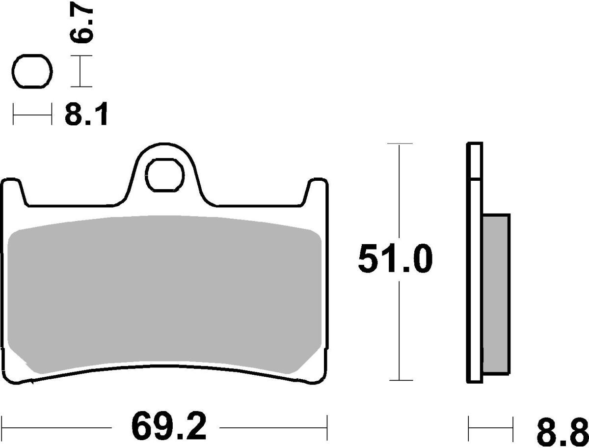 Bremsbelagsatz BREMBO 07YA23LA