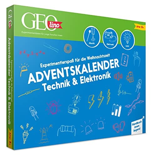 Franzis Geolino Technik & Elektronik Adventskalender voor experimenteel speelplezier tijdens de kerstperiode